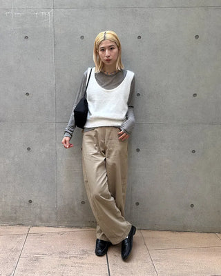 Soft angora knit vest