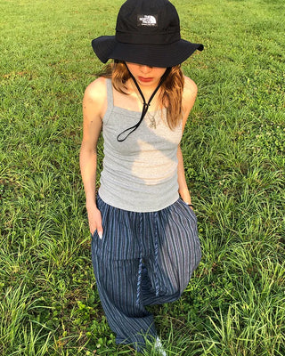 Square neck ribbed camisole