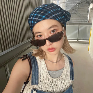Checked scarf