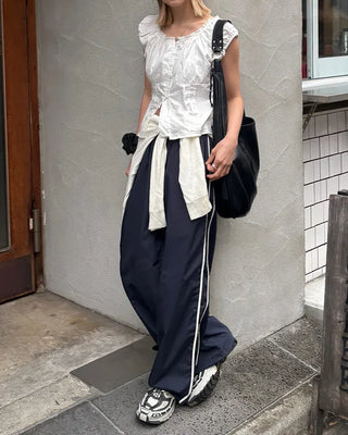 Spring Nylon Bicolor Pants