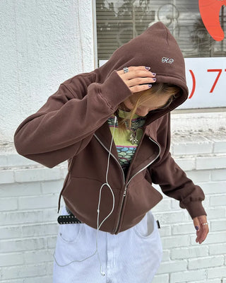 (ORIGINAL) Oversized Double Zip Hoodie (Fleece Lined)