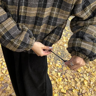 Reversible Stitch Check Jumper