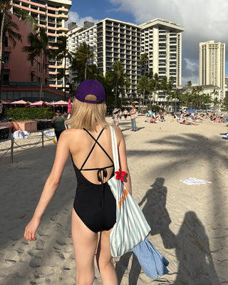 Back-lace swimwear
