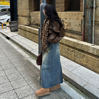Leopard print scarf