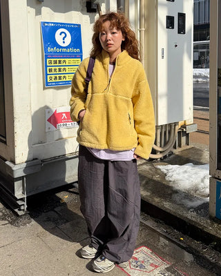 Nylon Parachute Wide Pants