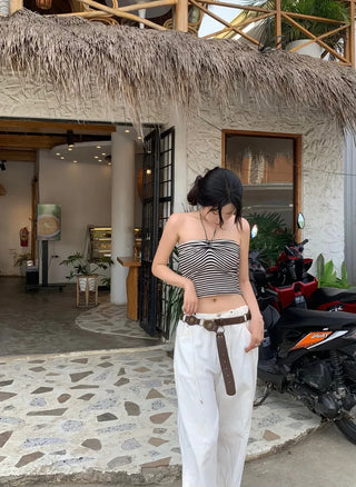 Border Shirring Top
