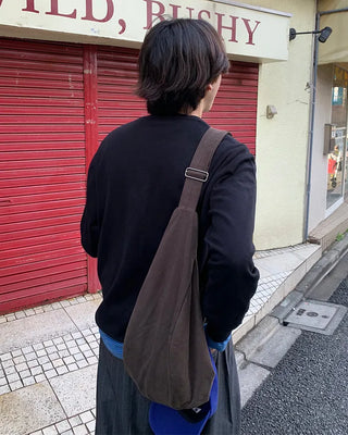 Casual cotton crossbody bag