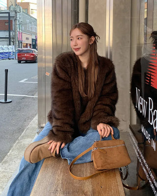 Faux fur jacket