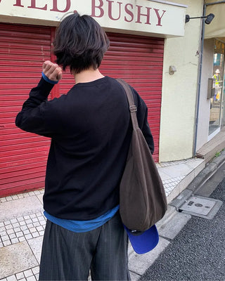 Casual cotton crossbody bag