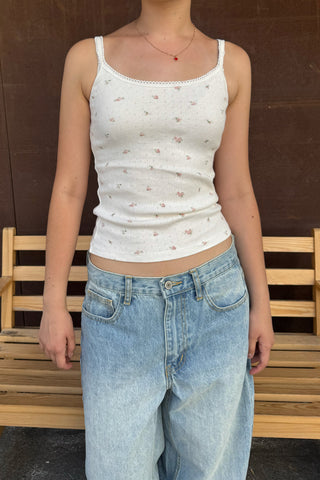 Skylar Floral Lace Tank Top