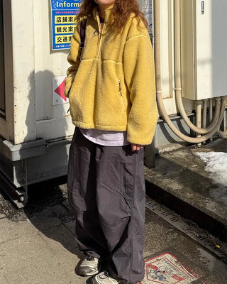 Nylon Parachute Wide Pants