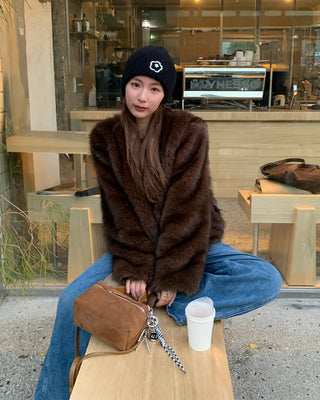 Faux fur jacket