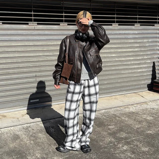2-Way Flannel Check Pants