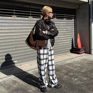 2-Way Flannel Check Pants