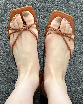 Square strap sandals