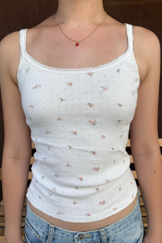 Skylar Floral Lace Tank Top