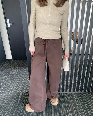 Slim Button Rib Knit