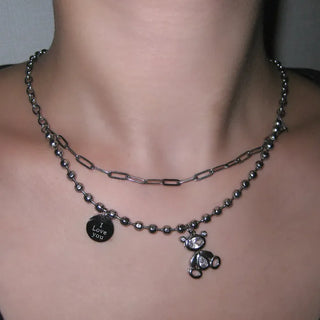 Coin Bear Chain Necklace