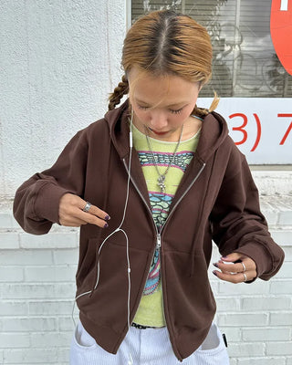 (ORIGINAL) Oversized Double Zip Hoodie (Fleece Lined)