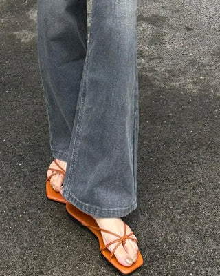 Square strap sandals