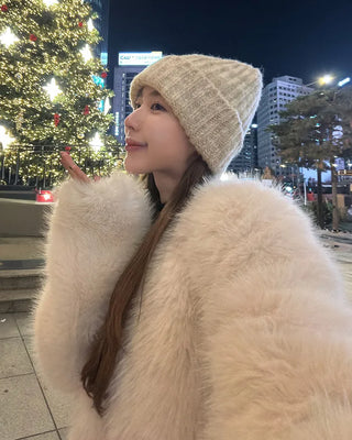 Faux fur jacket