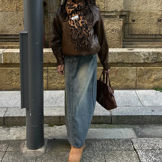 Leopard print scarf