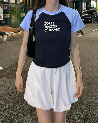 Wide-waisted elastic balloon shorts
