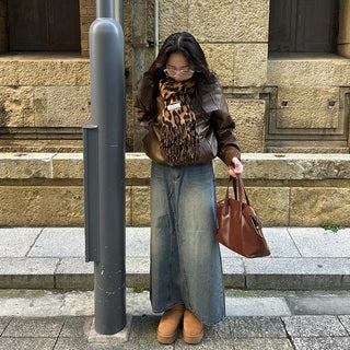 Leopard print scarf