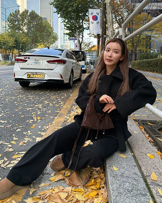 Trench-style mid-length jacket