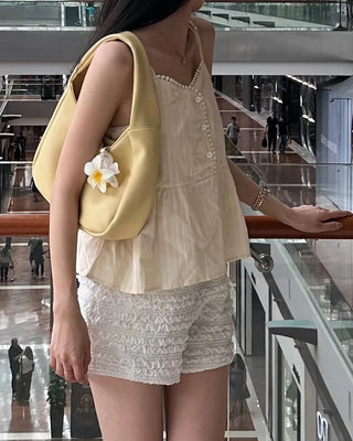 Shirred shorts