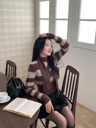 [2 colors] Velour tiered skirt