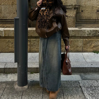 Leopard print scarf