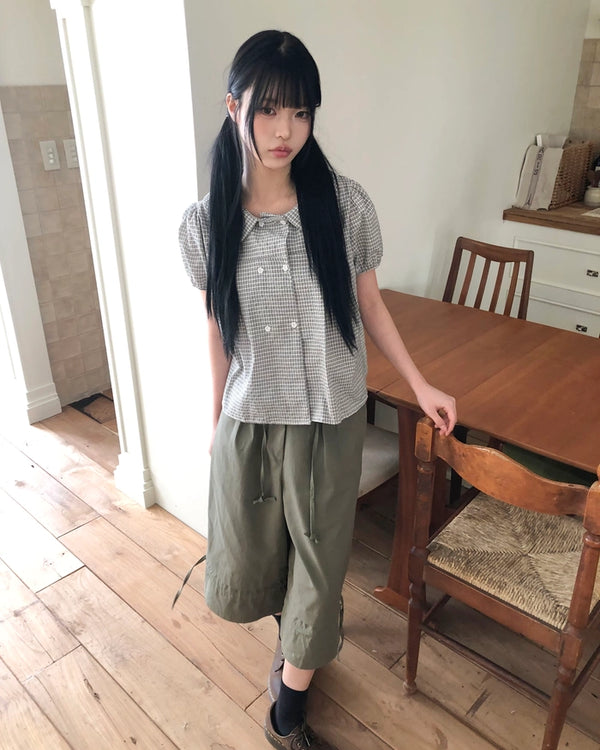 String Capri Pants