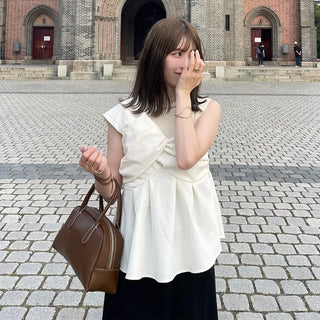 Twist Ribbon Camisole Blouse