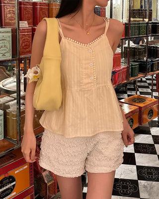 Shirred shorts