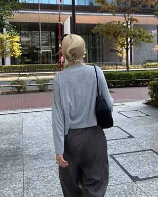 Basic camisole cardigan set