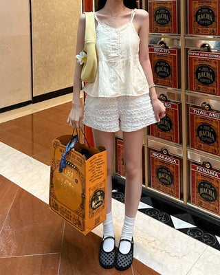 Shirred shorts