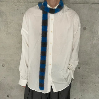 Fluffy Border Scarf