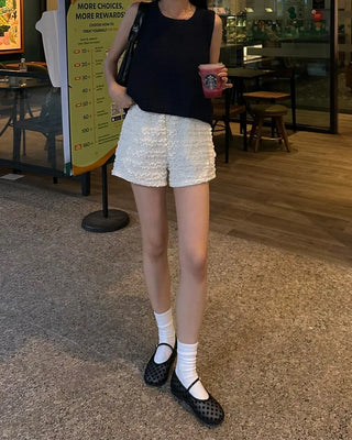 Shirred shorts