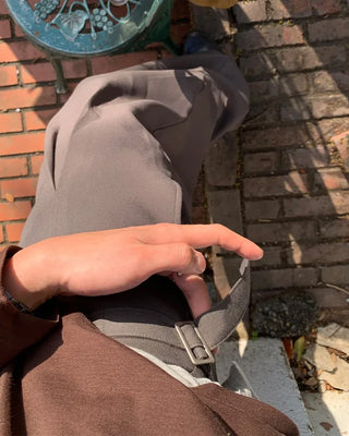 Pintuck wide slacks