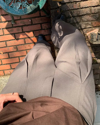 Pintuck wide slacks