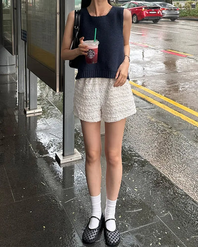 Shirred shorts