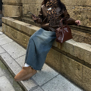 Leopard print scarf