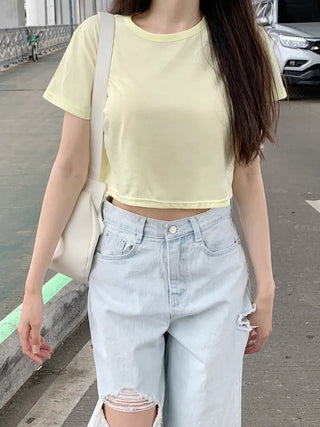 Basic Cropped T-Shirt (12 colors)