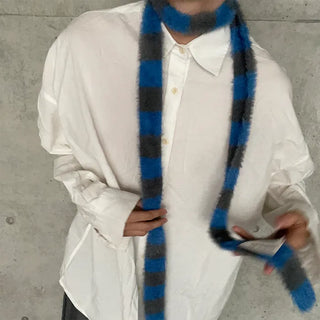 Fluffy Border Scarf