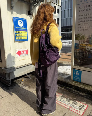 Nylon Parachute Wide Pants