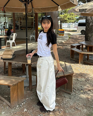 Clover Gravure Cropped Short T-Shirt