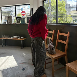 Leopard cargo pants