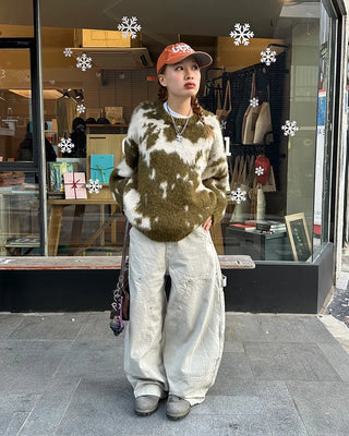(Unisex) Double Knee Carpenter Balloon Pants