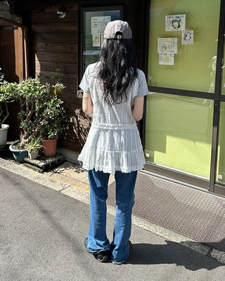 Frilled camisole mini dress